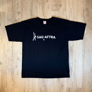 Bayside SAG-AFTRA Union Logo T-Shirt XL Black Made In USA